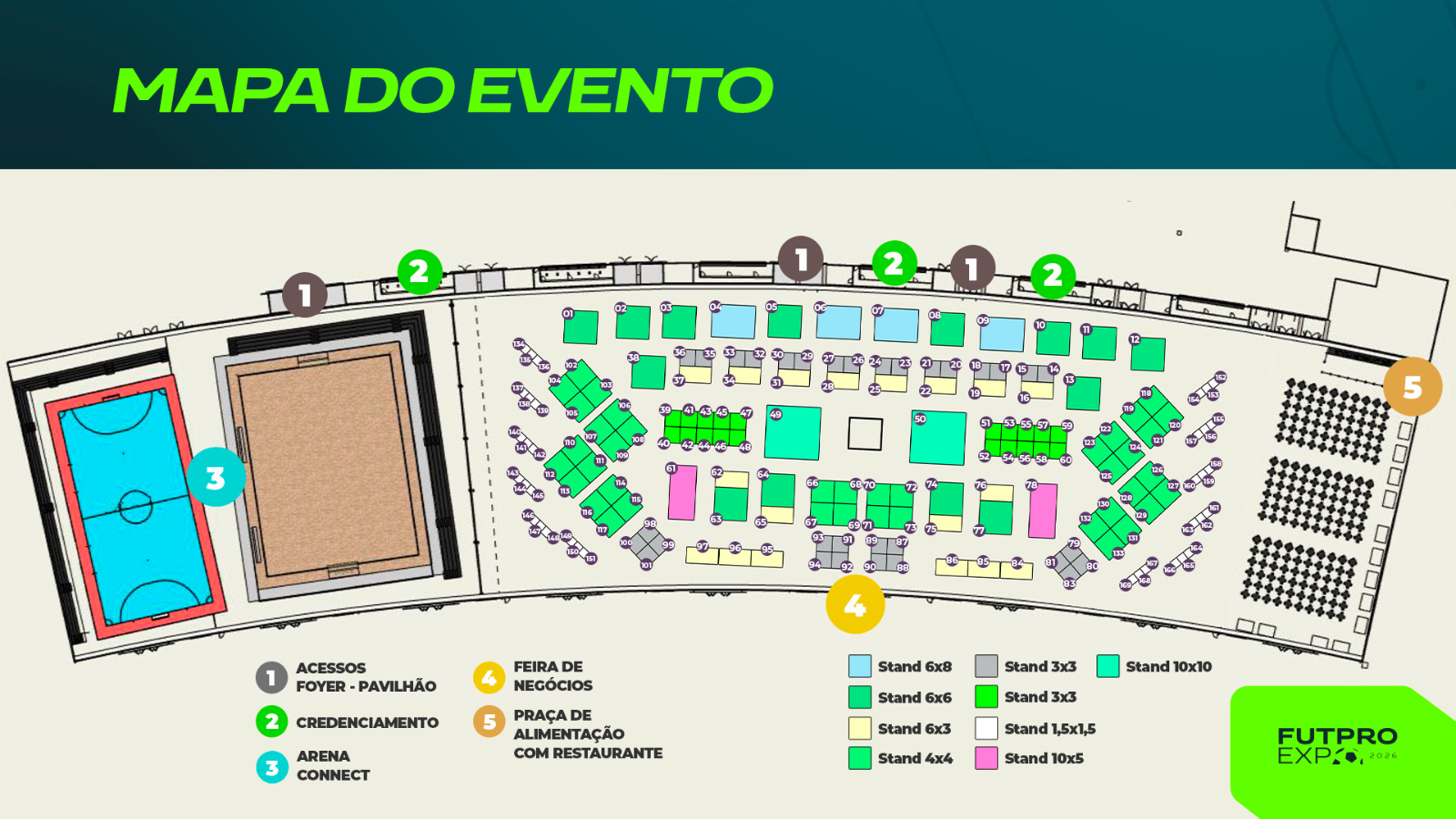 Mapa FUTPRO EXPO 2026